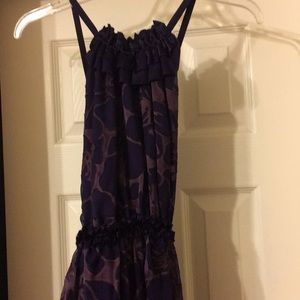 Purple halter top dress